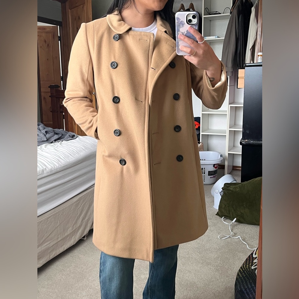 J. Crew Camel Wool Long Coat